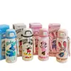Taza Térmica de Acero Inoxidable para Doble Bebida con Dibujos, Vacío, Taza Infantil con Popote, Stitch Taza para Doble Bebida, Mickey Taza de Agua para Estudiante