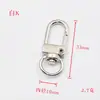 Llavero Hebilla de Puerta de Aleación Accesorios para Joyería Hecha a Mano DIY Hebilla Colgante Ferretería Hebilla de Equipaje Broche de Langosta Hebilla Giratoria