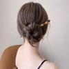 Horquilla de ácido acético moderna y sencilla para uso diario, estilo antiguo, para todo tipo de cabello, con un solo personaje, accesorio para la cabeza, disco con bola, artefacto para el cabello.