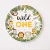 Conjunto de Festa de Aniversário Tema Selva Amazônica Conjunto de Louças Descartáveis Copo de Papel Prato de Papel Decoração