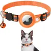 Dispositivo Anti-Pérdida para Gatos Funda Protectora Airtag Collar con Cascabel Reflectante Nocturno Localizador de Mascotas Rastreador Apple