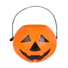 Lanterna de abóbora de Halloween para crianças, pequeno presente, abóbora portátil, barril de doces, decoração de jardim de infância, enfeites