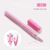 Pluma para pintar uñas Amazon transfronteriza 24 colores pintura acrílica graffiti uña DIY secado rápido punta flor pluma Gouline