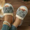 Pantuflas de Hogar de Comercio Exterior Eva para Mujer, Pantuflas Antideslizantes de Moda con Forma de Corazón Grande, Pantuflas Planas Casuales de Punta Abierta para Mujer