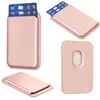 Aplicável para carregamento sem fio magSafe porta-cartão magnético Cor pura textura de couro Porta-cartão universal iPhone Samsung