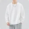 Sudaderas de cuello redondo para otoño e invierno para hombres y mujeres, de corte holgado, manga larga y tops versátiles de moda
