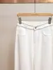 Jeans de Pierna Ancha para Mujer Shenzhen Nanyou Otoño e Invierno Nuevos Estilo Casual Versátil Francés Diseño de Cadena