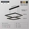 Lámpara de araña minimalista italiana para sala de estar, lujo ligero, diseñador creativo, de alta gama, atmosférica, anillo protector para los ojos, lámpara de araña para comedor, aluminio, otro