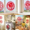 Alegría de Moverse Papel Adhesivo para Ventana Recorte de Papel Decoración de Ventana Vidrio Adhesivo Estático Decoración para Casa Nueva Suministros para Ceremonia de Mudanza