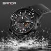 Sanda Transfronterizo Más Vendido Seis Agujas Cool Esfera Grande Impermeable Tres Ojos Reloj de Hombre Casual Correa Moda Tendencia Reloj de Hombre