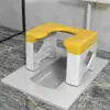 Vaso sanitário agachado trocado para cadeira de vaso sanitário de assento banquinho doméstico vaso sanitário agachado vaso sanitário dobrável assento simples banquinho para grávidas idosos atacado