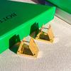 Pendientes de estilo frío para mujer, con personalidad, sencillos, geométricos, coreanos, con hebilla triangular, combinables con todo el verano 2022