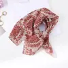 Pañuelo Cuadrado Pequeño Verde Pastoral, Pañuelo de Seda para Mujer, Pañuelo Triangular para la Cabeza, Accesorio para el Cuello con Protección Solar, Bufanda para el Cuello, Cinta para el Cabello, Pañuelo de Gasa de Algodón, Pañuelo Delgado