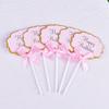 Insertos para Pastel de Cumpleaños al por Mayor, Bendiciones Escribibles, Decoraciones para Pastel, Banderines, Insertos en Blanco DIY para Escribir a Mano, 5 Piezas