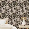 Papel de Parede Espessado Autoadesivo Decoração de Parede de Alta Qualidade Adesivos de Parede de Flores e Plantas Verdes Decoração de Quarto Fornecimento Transfronteiriço Atacado