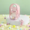 Bolsa de Cosméticos Transparente para Boneca Material Impermeável de PVC Exibição de Figura de Boneca Capa Protetora à Prova de Poeira Bolsa Conveniente para Pendurar para Sair