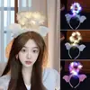 Diadema de Reno Navideño Brillante Transfronteriza con Luces, Tocado Estilo Bosque, Juguetes para Niños de Puesto de Mercado Nocturno