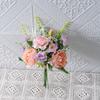 Letras de peonía "Time Alley Stranger", flores artificiales, diseño de flores falsas, ramo de boda, decoración de pared, rosa CF02017