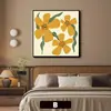 Pinturas Decorativas de Restaurante Francés Retro de Plantas y Flores, Pinturas de Pared Personalizadas para Habitaciones de Hotel, Pared de Fondo de Sofá, Arte de Pared para Vestíbulo
