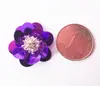 Pegatinas de Flor de Lentejuelas Decorativas para Tela, Accesorios de Cuentas, Bolsos, Zapatos y Sombreros, Cuentas Sueltas, Parches para Ropa, Calcomanías, Hecho a Mano para DIY