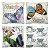 Funda de almohada de felpa corta de mariposa para el hogar transfronteriza, funda de almohada con estampado digital de gráfico de dibujos animados, cojín de almohada