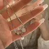 Collar de Ópalo con Viento Frío de Luna para Mujer Verano Personalidad Nicho Diseño Cadena para Clavícula Mujer Gama Alta Nuevo Estilo 2022