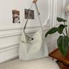 53101 Bolsa de lona de grande capacidade feminina 2025 Nova bolsa de ombro casual leve para o verão Bolsa transversal para trabalho e deslocamento