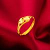 Joyería de oro arena oro arena Vietnam damas una variedad de amor abierto lazo anillo chapado en oro para mujer suministro de puesto lote