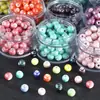 Acessórios para Joias DIY Macaron Contas Cerâmicas Galvanizadas 8mm Acessórios para Pulseira Contas Soltas Material para Pulseira Colar