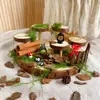 Virutas de Madera Corteza Eterna Pavimentación Decoración de Paisajismo Bosque Micro-Paisaje Material DIY Accesorios para Escenas de Casas de Muñecas