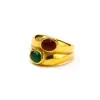 Nuevo anillo personalizado de titanio y acero con doble capa de circonita para mujer, nicho de alta gama, moda, lujo ligero, anillo de acero inoxidable para dedo índice, venta al por mayor