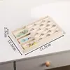 Caja de Almacenamiento de Joyería de Terciopelo, Bandeja para Joyería, Collares, Pendientes, Anillos, Cajón de Tocador, Almacenamiento con Compartimentos Integrados, A Prueba de Polvo