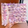 Accesorios para el cabello de Kuromi Clips para el cabello de niños Ligas para el cabello de niñas Diademas Ligas de goma Pasadores para el cabello de bebé Accesorios para el cabello de niñas pequeñas Clips en U Flequillo