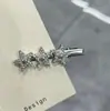 Pinza Única y Hermosa para el Cabello Lateral con Lazo de Pedrería para Mujer, Nuevo Estilo Pinza de Pato para Flequillo