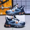 Zapatos para Niños 2026 Otoño/Invierno Nuevo Estilo para Niños Medianos y Grandes Zapatos Deportivos para Niños Superficie de Cuero Hebilla Giratoria Casual Zapatos Casuales para Correr