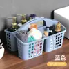 Cesta de Banho com Compartimentos para Dormitório de Estudante, Bolsa de Chuveiro Drenante, Cesta de Armazenamento Portátil, Caixa de Armazenamento de Materiais, Porta-Cesta