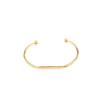 Pulsera Europea y Americana Geométrica de Línea Plana Redonda con Cuentas Abierta para Mujer Personalidad Simple III Vida Amorosa Una Vida Pulsera