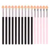 Pincel de sombra de ojos de esponja individual dos colores corazón de goma algodón pincel Halo para ojos palo de sombra de ojos de esponja herramientas de maquillaje de belleza al por mayor