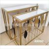 Mesa de centro de hierro nórdico juego mesa de entrada lateral para sala de estar Mesa de café dorada Mesa de TV mesa consola