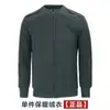 Conjunto Auténtico Jihua de Invierno Grueso de Forro Polar con Suéter y Pantalones, Verde Militar, Unisex de Forro Polar, A Prueba de Frío, Nuevo Estilo Protección Laboral