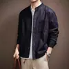 Camisa Jeans Retro Americana de Luxo Old Money Masculina Outono Solta Casual Sensação Relaxada Jaqueta