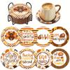 Suministro Exclusivo Transfronterizo de Posavasos DIY de Pintura de Diamantes, Manteles Individuales Redondos, Manteles Individuales Creativos Navideños de Mandala para Niños