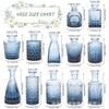 Venta Caliente Transfronteriza Amazon Jarrón Pequeño Adornos de Decoración de Escritorio Set de Botellas Pequeñas de Vidrio Transparente de Gama Alta Venta al por Mayor