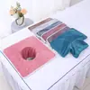 Toalla Especial para Agujero Lateral de Cama de Salón de Belleza Toalla para Agujero de Cama de Masaje Toalla Facial Club de Masaje de Salud Acupuntura Medicina China
