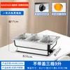 Estufa de Buffet de Autoservicio de Acero Inoxidable Estufa de Buffet con Calefacción Eléctrica Estufa Calentadora Visible con Tapa Abatible Estufa de Desayuno para Comedor de Hotel Olla Calentadora