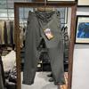 Calças casuais finas de primavera e verão masculinas estilo americano retrô textura de xadrez escuro secagem rápida calças casuais da moda calças retas pequenas