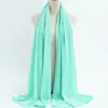 148 Bufanda Burbuja de Gasa Perlada a Todo Color Pañuelo Malayo Pañuelo para Mujer Pañuelo Malayo
