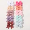 Conjunto Europeu e Americano Mais Vendido de Presilhas de Cabelo com Laço para Crianças Mini Presilha de Cabelo de Bebê Cor Pura Menina Simples Presilha Lateral 325