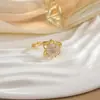 Anillo Giratorio de Nicho Personalizado para Mujer con Circonita Microincrustada, Elegante y Fresco, Sensación de Alta Gama, Joyería Versátil de Anillo Redondo con Diamantes Completos