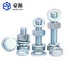 Perno hexagonal exterior grado 4.8 cinc almohadilla plana almohadilla elástica 10 cm juego de tuerca y tornillo M6M8M10M10M20 al por mayor